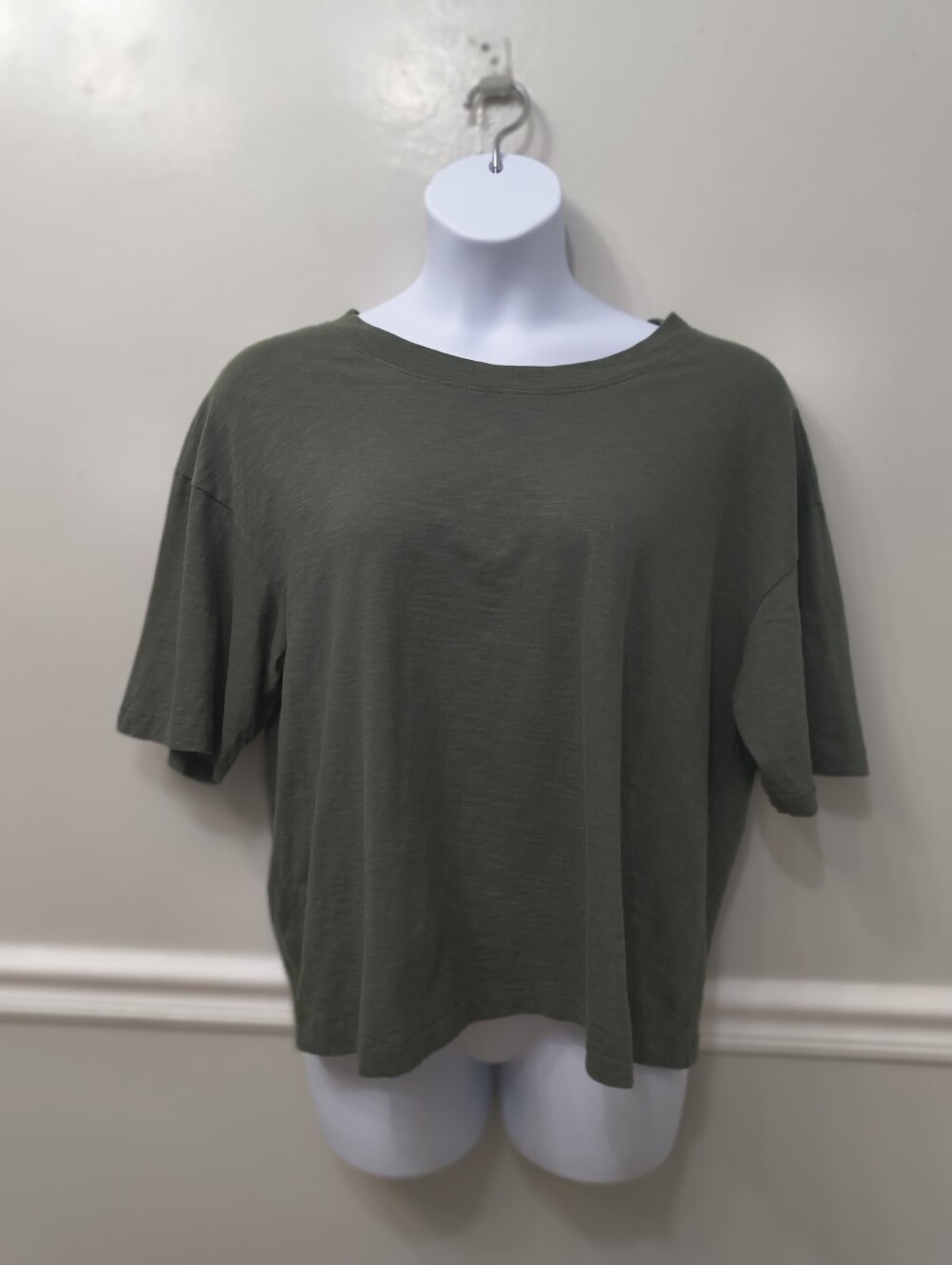 FAHERTY Sunwashed 100% Organic Cotton Green  Tee XL Casual Summer Beachy
